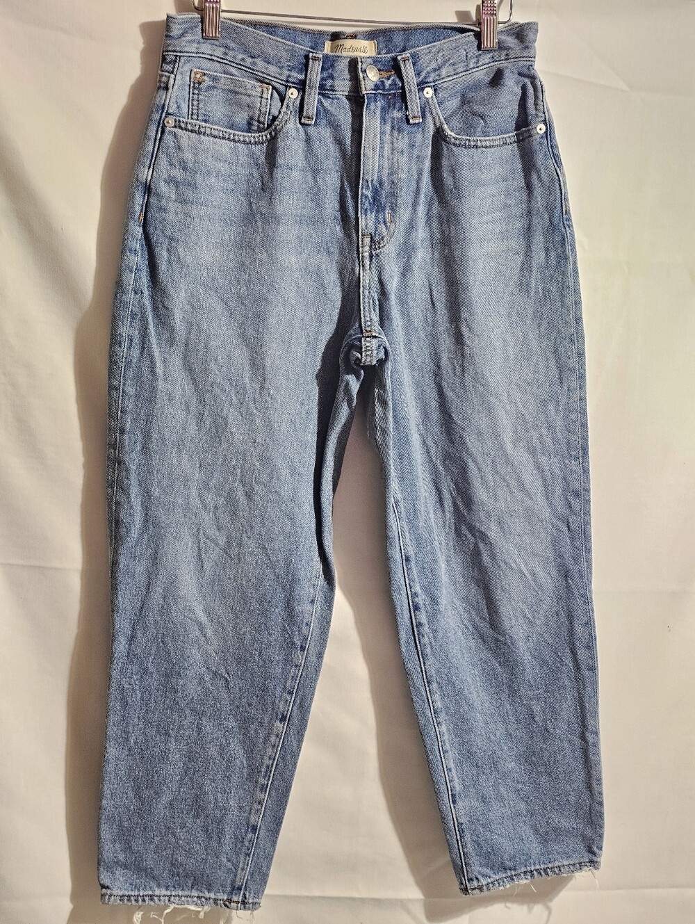 Madewell Petite Baggy Tapered Jeans in Whitwell Wash Size 27 Petite - Picture 4 of 12